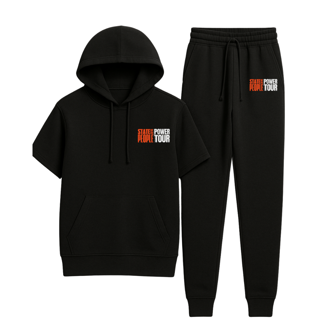 State of the People Short -Sleeve Sweatsuit